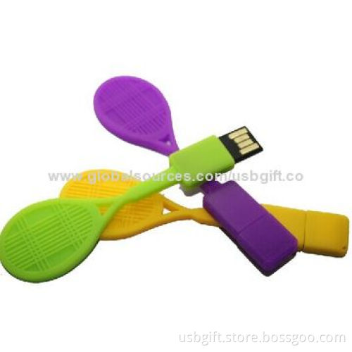 Sports USB Flash Drive, PVC Material, 4GB